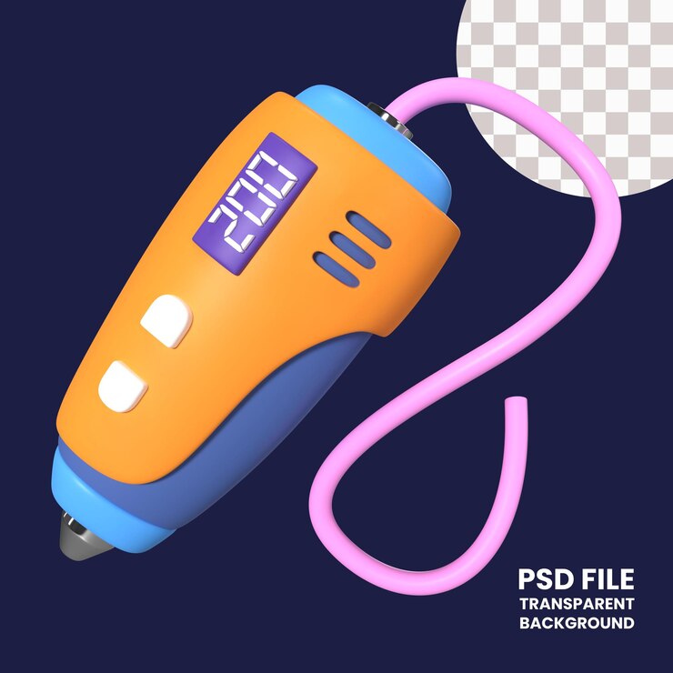 PSD 3d pen 3d illustration icon