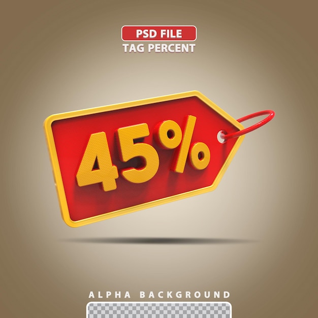 3d-percentage 45 procent