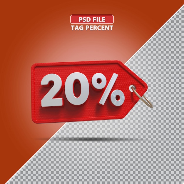 3D-percentagepromotie 20 procent