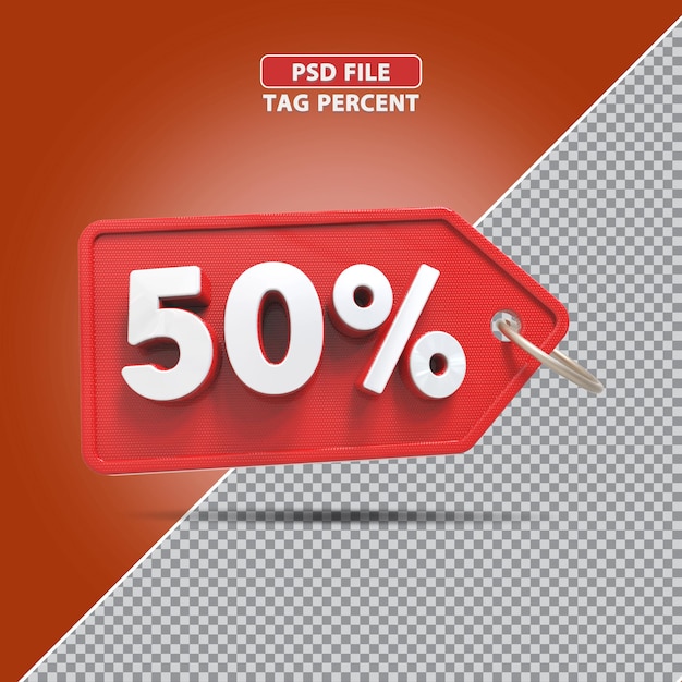 3D-percentagepromotie 50 procent
