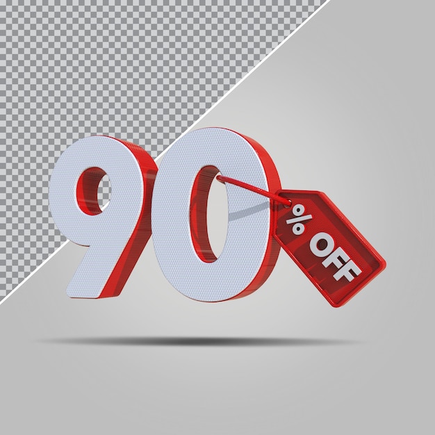 3D-percentages 90 procent aanbieding