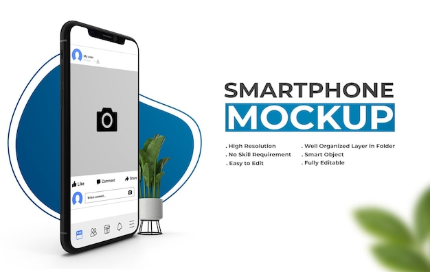 Modello di mockup del telefono 3d