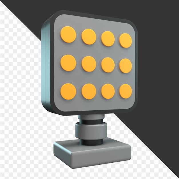 3d photo studio icon