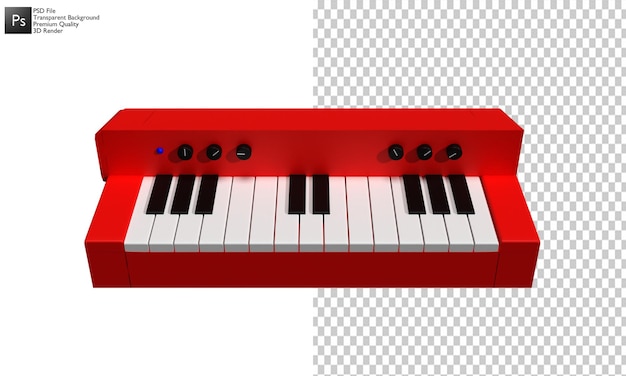 3d piano keyboard illustration design