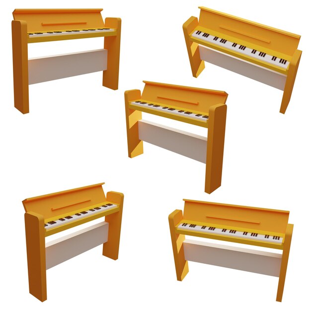 PSD 3d piano