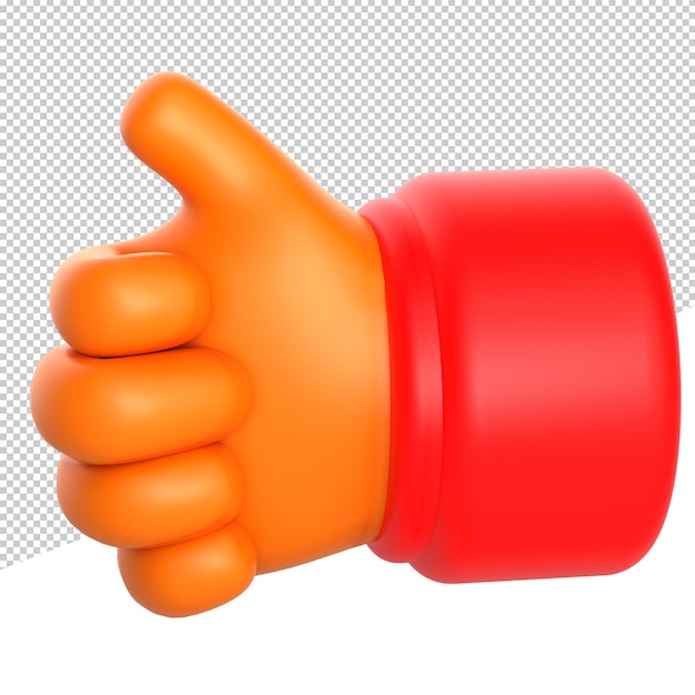 PSD 3d-pictogram 3d-rendering illustratie hand