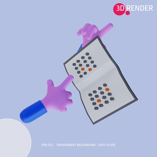 3d-pictogram braille