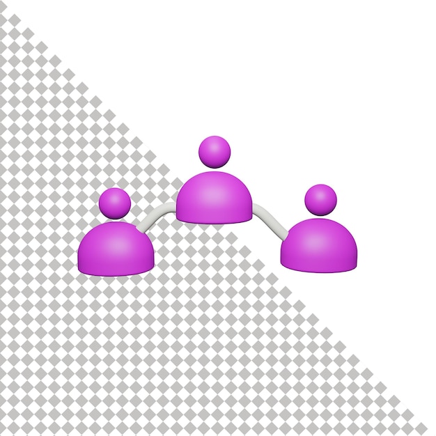 PSD 3d-pictogram delen