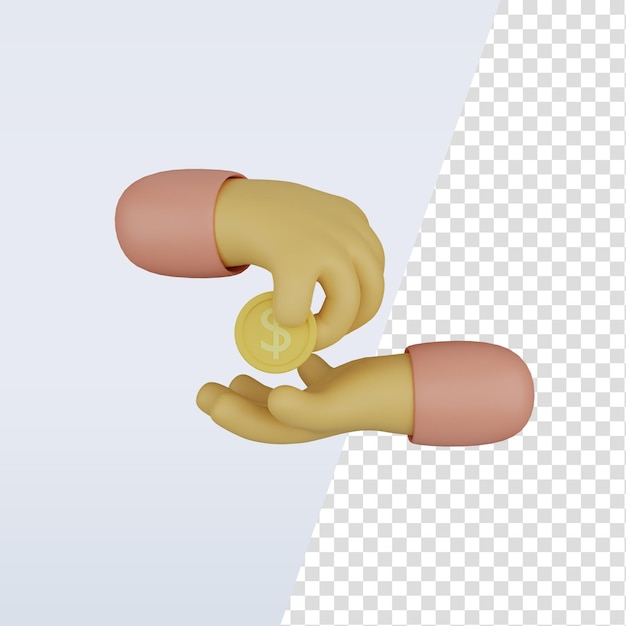 PSD 3d-pictogram donatie