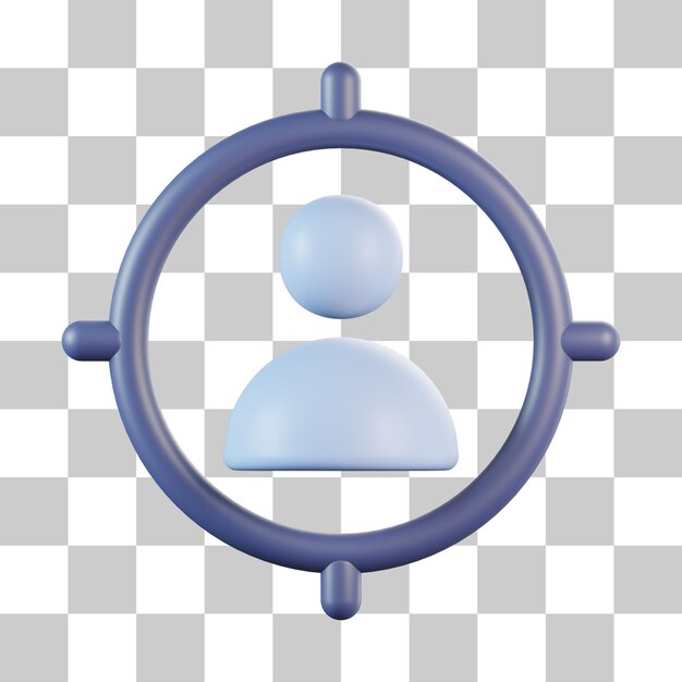 3D-pictogram gebruikersprofiel
