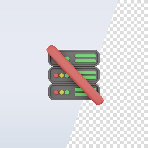 3d-pictogram geen server