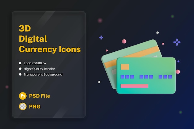 3D Pictogram Illustratie Creditcard