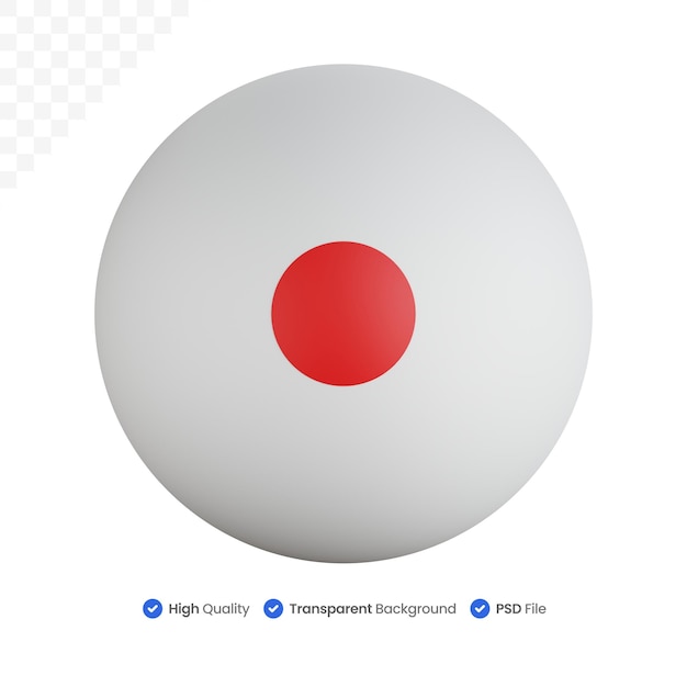 3d pictogram illustratie cue ball