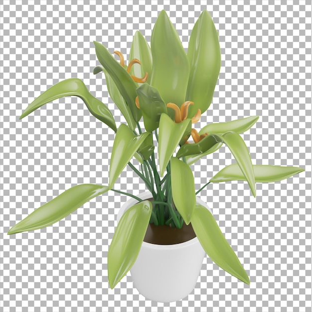 PSD 3d pictogram kamerplant