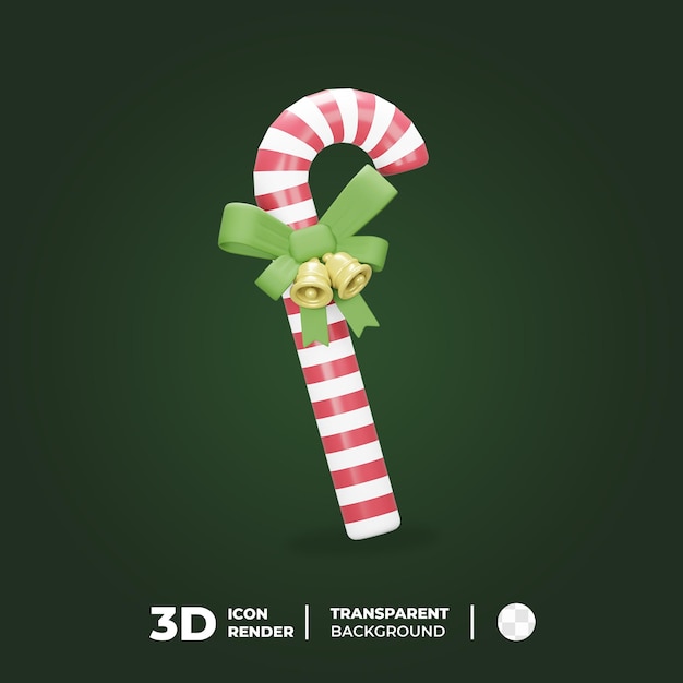 PSD 3d-pictogram kerstsuikergoed