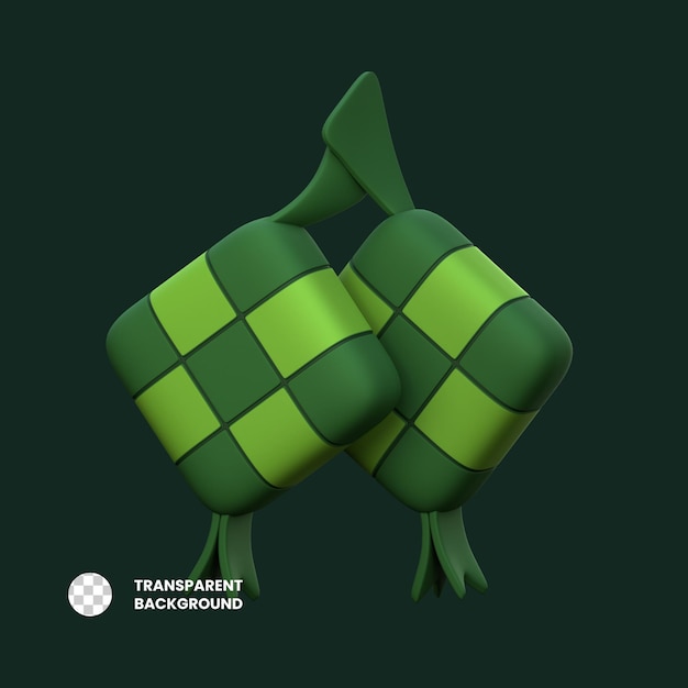 3d pictogram ketupat