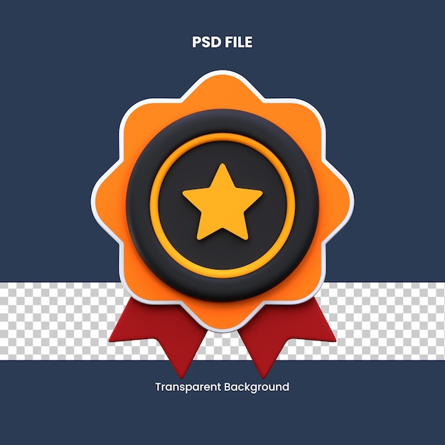 3d-pictogram kwaliteitsbadge