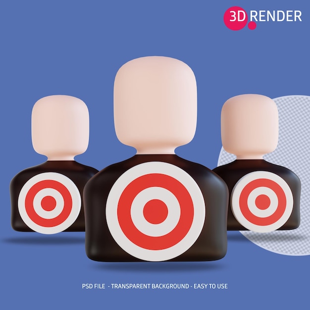 PSD 3d-pictogram marketingdoel