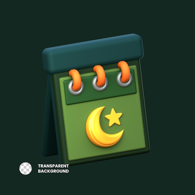 PSD 3d pictogram ramadan kalender