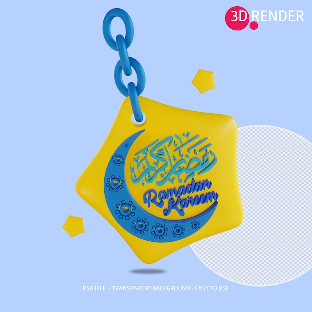 3d-pictogram ramadan kareem