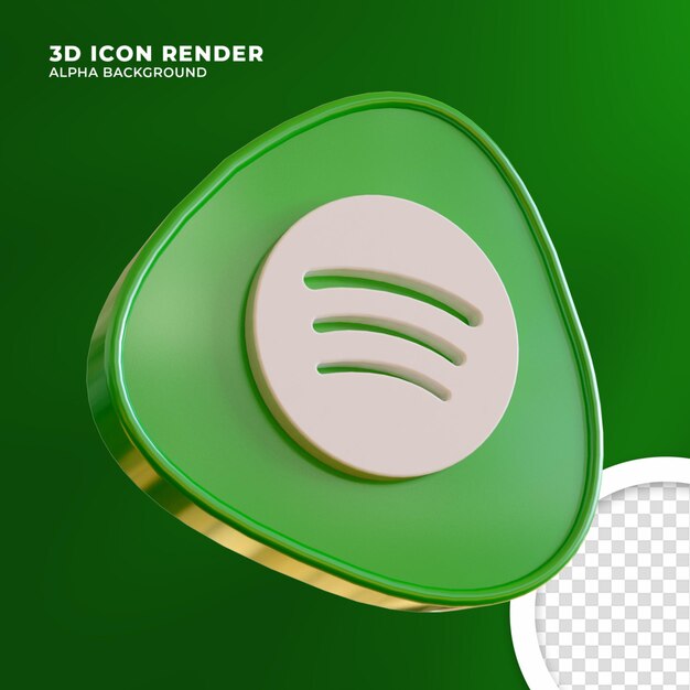 3D-pictogram Spotify-weergave