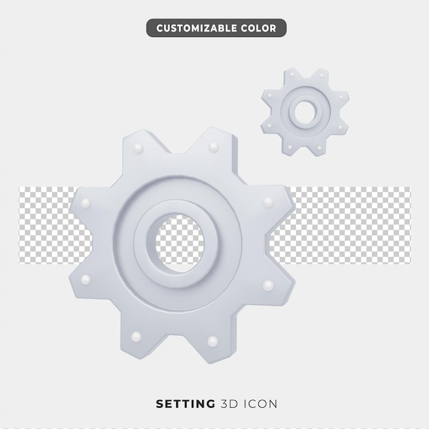 PSD 3d-pictogram van instelling