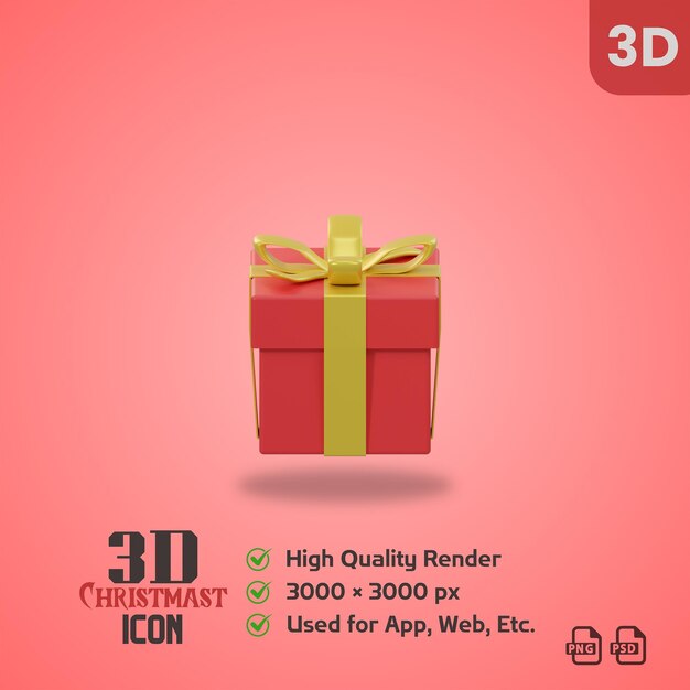 3D PICTOGRAM VAN KERSTMIS