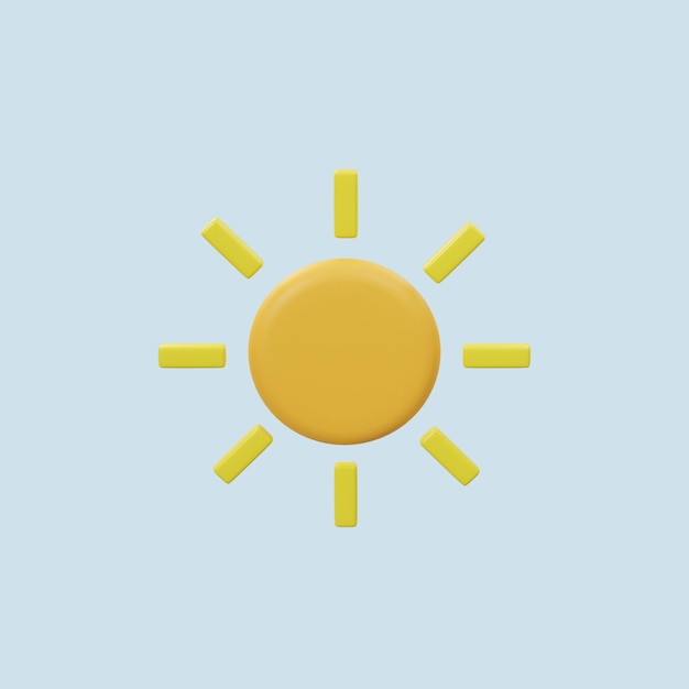 PSD 3d-pictogram voor weer