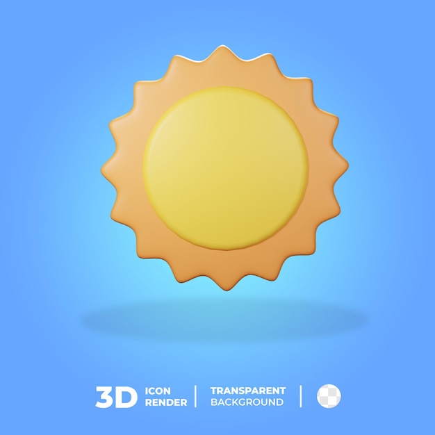 3d-pictogram weer zon