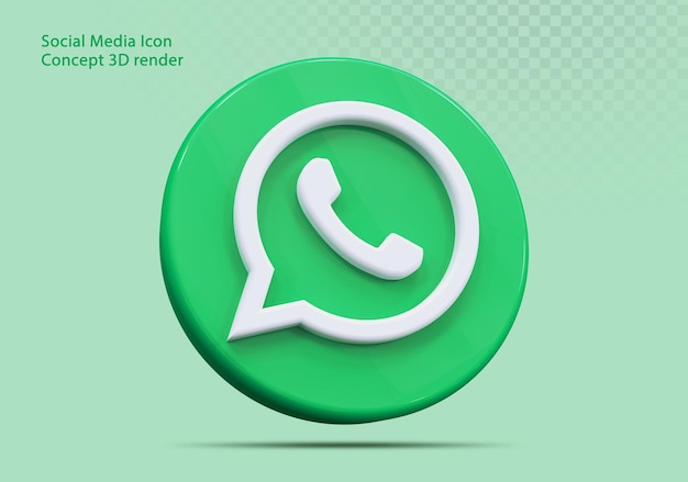 3D-pictogram WhatsApp sociale media