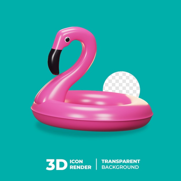 3d-pictogram zomer flamingo-ballon