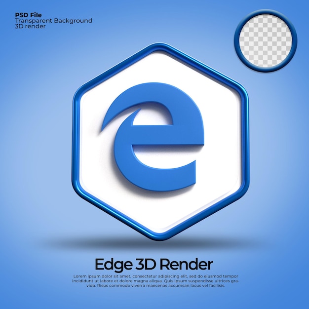 3D-pictogrammen transparant microsoft edge