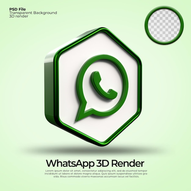 3D-pictogrammen transparant whatsapp