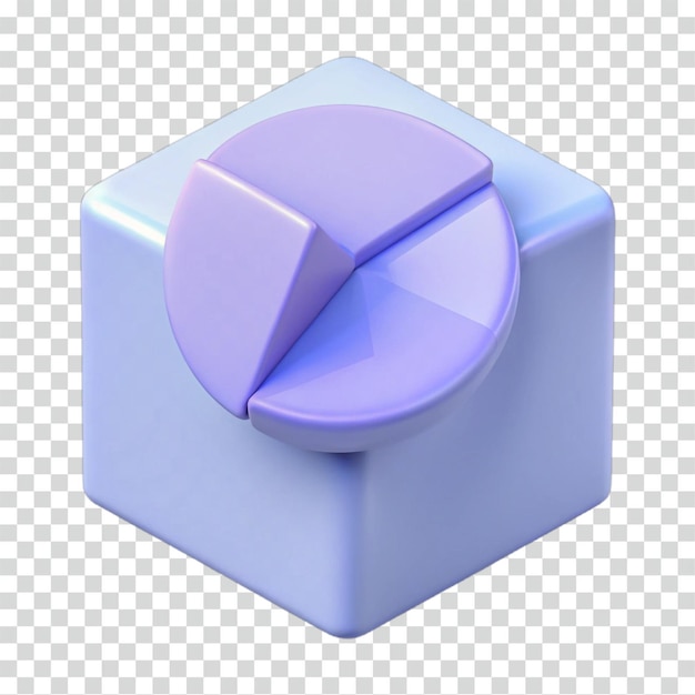 3d pie chart cube data visualization