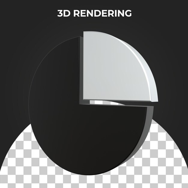 3D円グラフアイコンプレミアムPsd