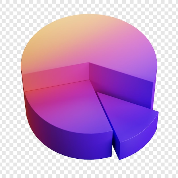 3D Pie Chart Infographic dla prezentacji danych
