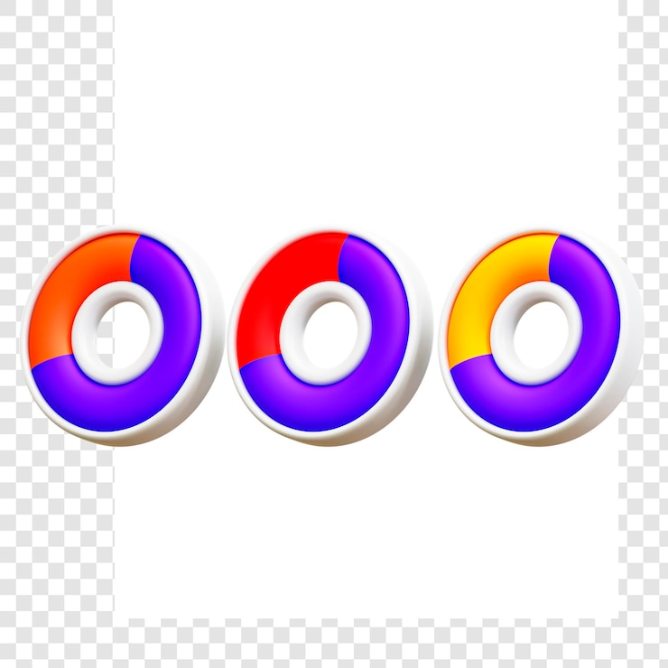 PSD 3d pie chart