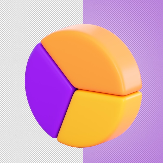 3d pie graph chart. Investment, money growth, banking, payment, business and finance concept