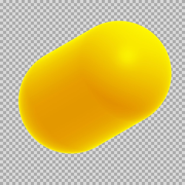3d pigułka dynamiczna kolorowa ikona