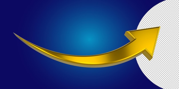 3D-pijlpictogram op transparante PNG-achtergrond. 3D-stijl. pijlpictogram voor uw websiteontwerp, logo