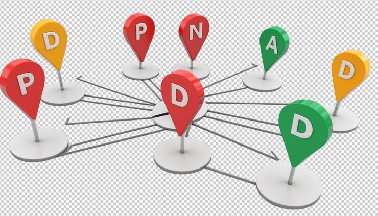 PSD 3d pin domain marker location