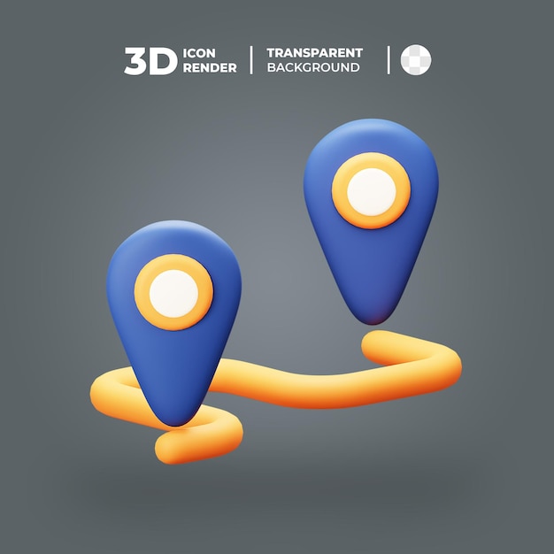 A 3d pin icon