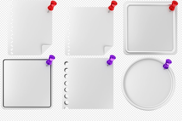 3d pin kleverige notitie papier tekstbox
