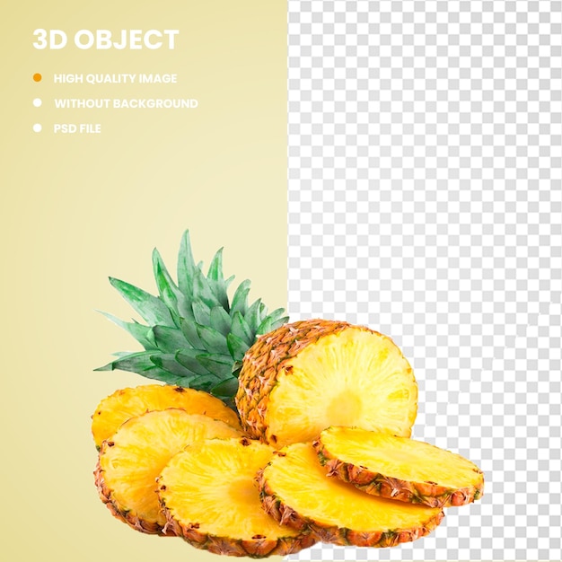 PSD 3d succo di ananas smoothie frutta miele e ananas e alimenti naturali