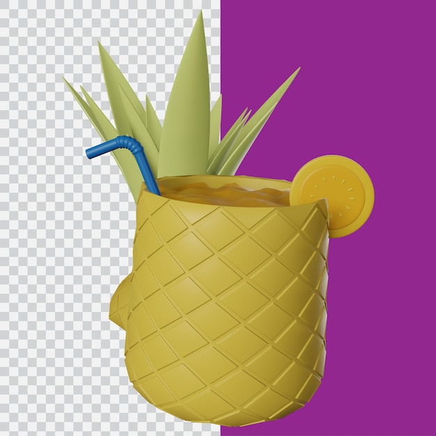 PSD succo d'ananas 3d