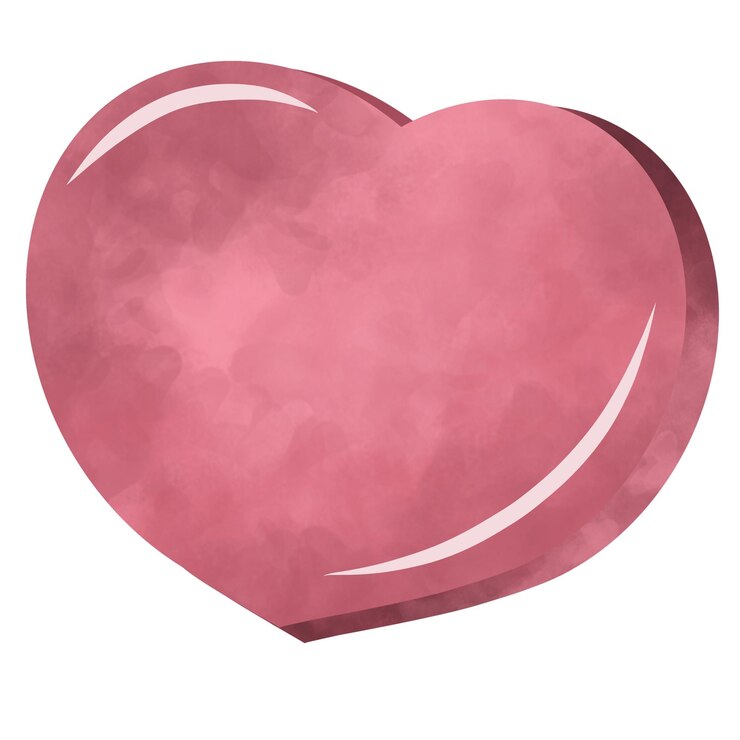 PSD 3d pink love illustration