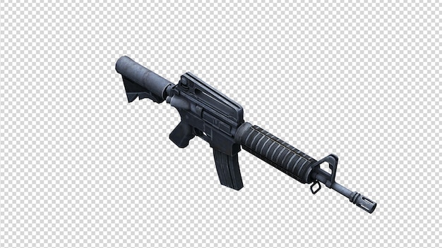3D pistolety na przezroczystym tle