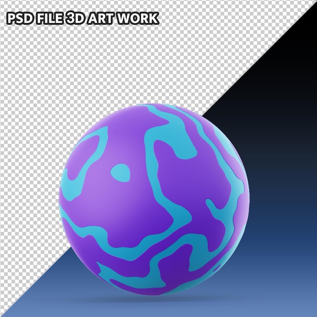 PSD 3d planet