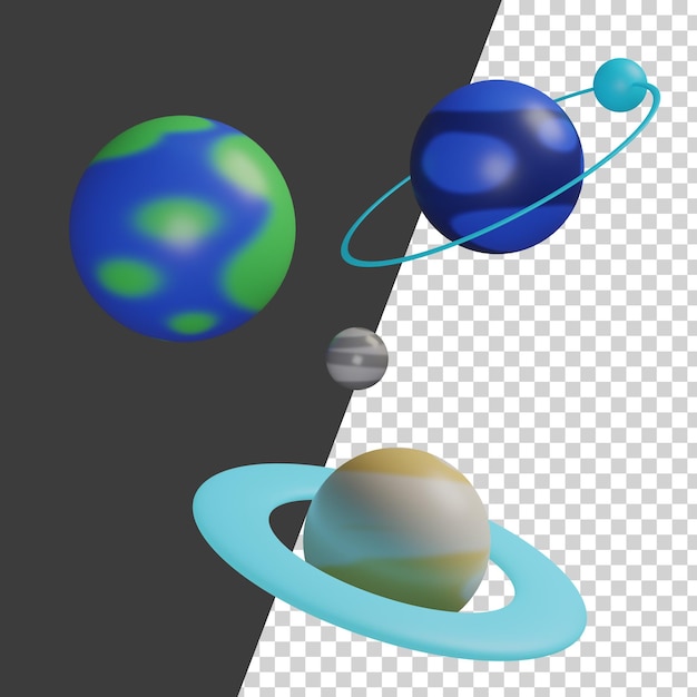 PSD 3d planet