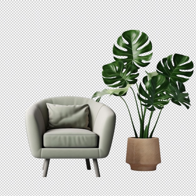 3d plant fauteuil